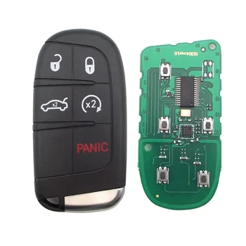 QCONTROL Smart Remote Kľúča Vozidla 433MHz pre Chrysler Dodge Nabíjačku Cesty Challenger Durango 300 HITAG 2 46 čip M3N-40821302