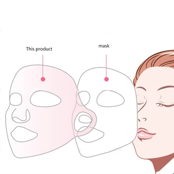 Opakované Použitie Silikónová Maska Kryt Tváre Starostlivosť O Pleť Hydratuje Hydratačná Maska List Masku Na Tvár Zabrániť Odparovanie Pary Krásy Nástroj