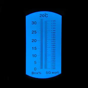 Yieryi 0~32% obsah cukru 1.000-1.120 pivo wort refraktometer dual rozsahu ATC vreckový digitálny refraktometer s Shockproof Box