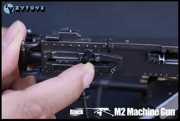 ZY Hračky ZY8031A 1/6 Rozsahu Black Browning Machine Gun Zbraň Model Hračky Uchytenie 12