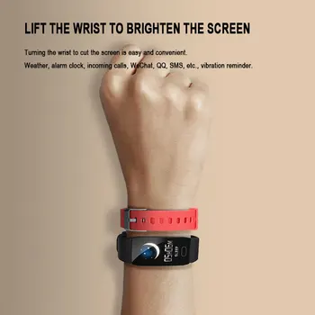 QW12 Srdcového tepu Kyslíka v Krvi, Smartwatch Smart Hodinky Mužov Náramok Športový Náramok Reloj Inteligente pre Ios a Android