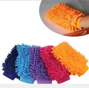 Sneh Neil vlákniny coral umývanie Auta mitt rukavice uterák Mop na čistenie automobilových okien podložka