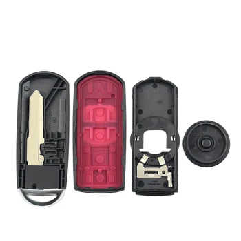 KEYYOU 2 Tlačidlá Smart Remote Tlačidlo púzdro Fob Pre Mazda CX-3 CX-5 Axela Atenza S Núdzovým Tlačidlo Čepeľ