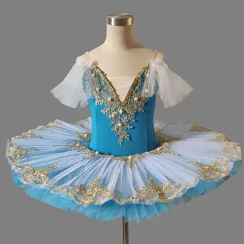 Biela Modrá Balet Tutu Dieťa, Deti, Dievčatá Profesionálne Balet Tutu Adulto Ženy Balerína Tanečné Kostýmy Baletné Šaty Dievčatá
