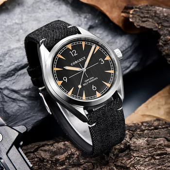Top značky Corgeut 41mm mužov sledovať hodiny miyota 8215 Automatické Luxusné Mechanické plnej ocele Zafírové Sklo mužov náramkové hodinky