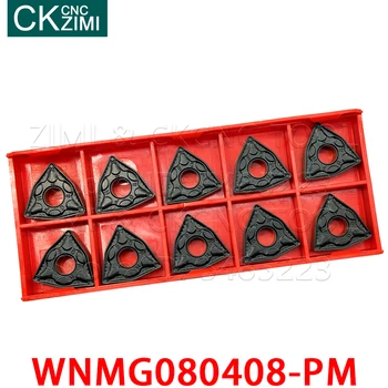 10pcs WNMG 080408 WNMG080408-PM WNMG432-PM Karbidu Vložky Externý Nástroj na Sústruženie CNC Mechanické sústruhu Frézy Nástroje pre liatiny