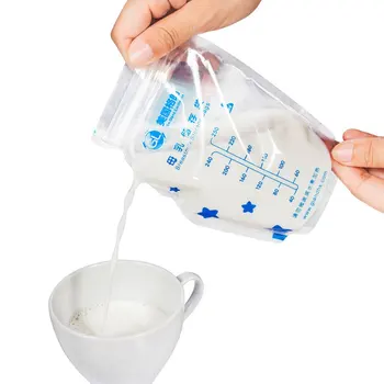 40 Ks /veľa GL materského Mlieka Skladovanie Taška FDA Certifikácia Dieťa Bezpečné Kŕmenie Tašky 250ml Mlieka Matky Mlieka Baby Skladovanie Potravín Taška