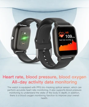 T98 Smart Hodinky 2020 Telesnej Teploty Fitness Sledovanie Krvného Tlaku Monitor Smartwatch Bluetooth Smartwatch