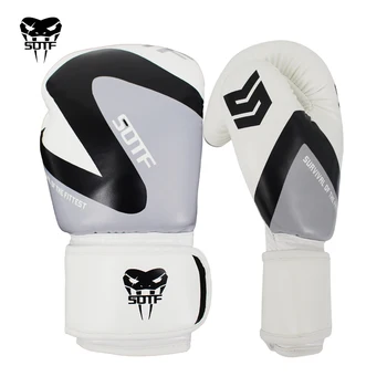 SUOTF Čierny a biely vták polovicu sa vzťahuje na boxing fitness cvičenie MMA rukavice Tiger Muay Thai rukavice box podložky sanda boj