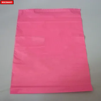 100x Vlastné Ružovej Farby Plastových Poštových Tašiek Vytlačené Poly Mailer Doprava Kuriérom Taška Darčekové Tašky S Vlastným Logom