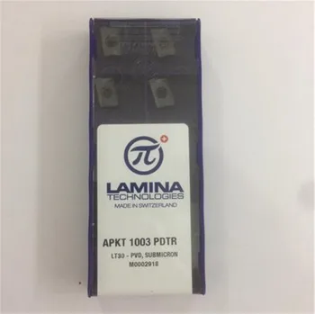 APKT 1003 PDTR LT30 LAMINA CNC čepeľ z karbidu vložiť sústruh nástroj 10pcs/veľa DOPRAVA ZADARMO