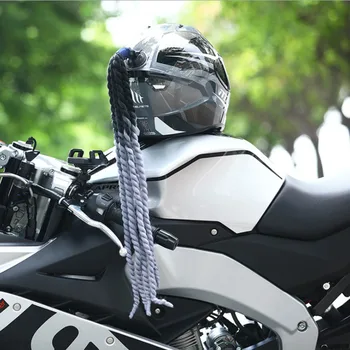 60 cm Motocyklové Prilby Vrkôčiky Ženy Prilba Dredy Cop Cop Motocross Cyklistické Prilby Punk Vlasy Dekorácie Dredy 27