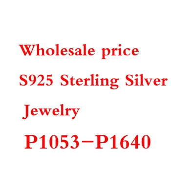 Veľkoobchodné ceny 925 Sterling Silver Klasické Roztomilý Kreslený Charms Korálky Hodí Náramok, Náhrdelník Šperky Číslo P1053-P1640