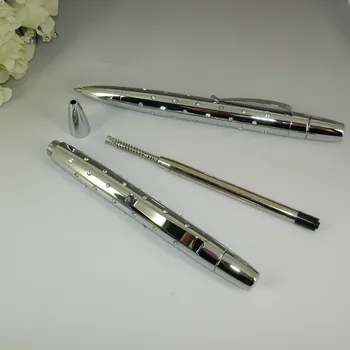 ACMECN Hi-tech Vložkou Crystal Guľôčkové Pero s 45pcs Crystal Pozlátené Strieborné Kovové Ťažké Pero Vynikajúcu Úroveň kryštál Diamantu Pero