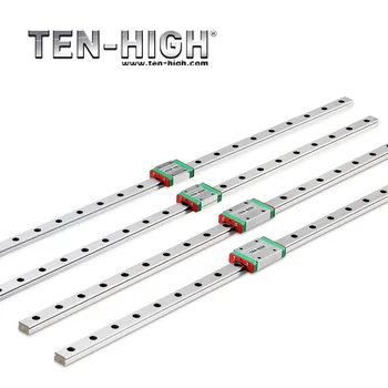 DESAŤ HIGH MGN15 miniatúrne lineárne vodidlá pre CNC +1*MGN15H alebo MGN15C lineárne prepravu L200 500 700 900 1200 1500mm doprava Zadarmo