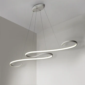 Minimalizmus Moderné LED Luster pre Jedáleň, Kuchyňa, Izba, Obývacia Izba, Biela Farba, Závesný Luster Zariadenia