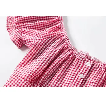 2019 kórejské oblečenie prehrabať blúzka ženy tričko boho Vintage Námestie golier lístkového Rukáv koberčeky Letné dámske topy a blúzky blusas