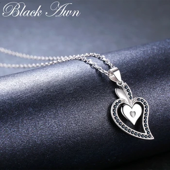 Nové Srdce Romantický Prísť 925 Sterling Silver Jemné Šperky, Módne Kvet Zapojenie náhrdelníky & prívesky pre Ženy K007