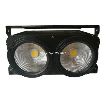 200W LED COB Umývanie Publikum Svetlo 2eye 2x100W Povodňových Fáze Svetlo LED Matice Blinder Svetlo DMX Fáze Uplighting Zobraziť Koncert