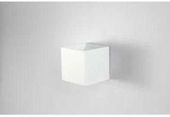 IP65 nastaviteľné povrchovú montáž vonkajšie kocka LED nástenné svietidlo Biele telo Led vonkajšie nástenné svietidlo čiernej bodt Hore a Dole stenu sconce