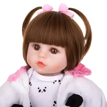 KUKADOLL Krásne Reborn Baby Doll 18-Palcové Látkové Telo Plnené 48 CM Boneca Realistické Deti Dievča Hračky Deň Detí Darček k Narodeninám