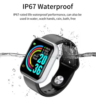 BYMUSE Smart Hodinky Muži Ženy Krvný Tlak Smartwatch Nepremokavé Srdcového tepu Fitness Sport Tracker Pre Android a IOS