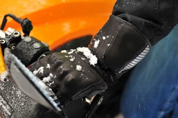 Závodné Nepremokavé H2O Teplé Zimné Motocyklové Rukavice Motocross Originálne Kožené Rukavice