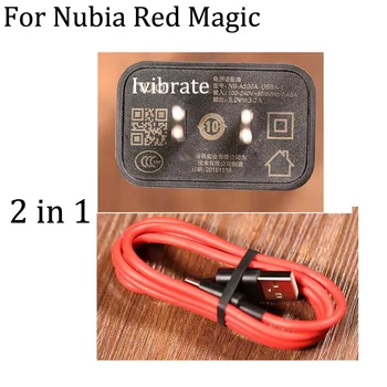 2 V 1 Originál Pre Nubia Červená Mágia Redmagic Hry Telefón, USB Typ-C Rýchlo 5V3.2A Nabíjanie Nabíjací Kábel USB-C Kábel Pre Červená Mágia