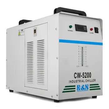 CW-5200DG úžitkovej Vody Chladič pre jednotlivé 130/150W CO2 Laserové Trubice