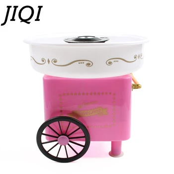 JIQI Elektrické DIY Sladké vata Maker Prenosný Mini Fancy Cukru Niť Marshmallow Stroj 450W Deti Darčeky Strany EÚ a USA Plug