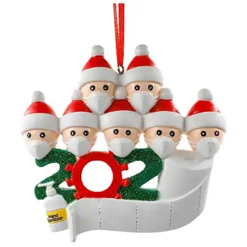 2020 Vianočné Rodiny Zdobenie DIY Tvorivý Dar Santa Claus