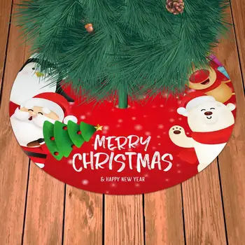 2020 Vianočný Stromček Sukne 33 Palcový Priemer Vianočný Stromček Spodnej Dekorácie Kartáčovaný Textílie Snehuliak Santa Elk Veselé Vianoce