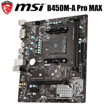 NOVÉ MSI B450M-PRO MAX základná Doska Socket AM4 DDR4 AMD Ryzen 32GB AMD B450 Ploche MSI B450 Doske B450 M. 2 PCI-E 3.0 AM4