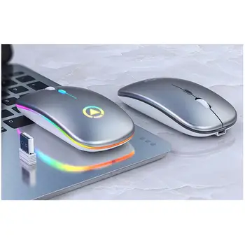 Podsvietený Myš Tichý Vypnúť Dobíjacia Bezdrôtová Myš Počítačové Príslušenstvo pre Domáce Kancelárie Hry