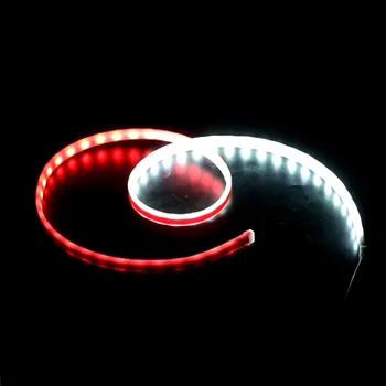 YOSOLO 2ks/set Vitajte Dekor Lampa Pásy protizrážkové Safety Car Light, Biele Červené Osvetlenie Vozidla Otváranie Dverí Výstražné Svetlo