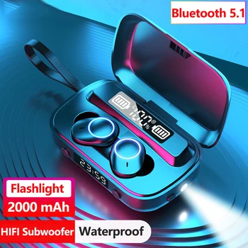 Bluetooth 5.1 Slúchadlá Bezdrôtové Bluetooth Slúchadlá TWS Môže Nabíjanie Telefónu 2000 mAh HIFI In-Ear Pravda Bezdrôtové Slúchadlá Slúchadlá
