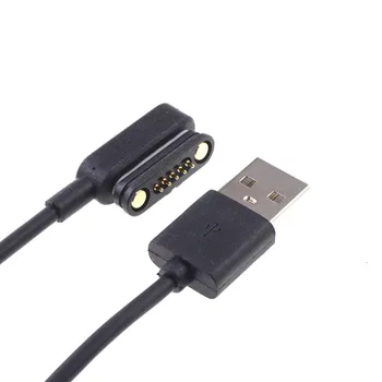 1 sada 5 Pozícia Magnet Jar-Naložené Pogo pin konektor na USB Muž Údaje & Napájania, nabíjací Kábel 1 m & Kontakt odnímateľným Kolíkom