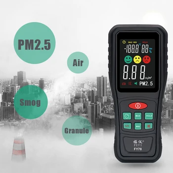 Digitálny Kvality Ovzdušia Monitor PM2.5 Merač Teploty A Vlhkosti Monitorovanie Kvality Ovzdušia Senzor Plynu Analyzer Farebný Displej
