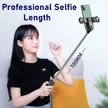 Tongdaytech 2V1 Bluetooth Prenosné Selfie Stick Krúžok Vyplniť Ľahký Skladací Stojan Pre Iphone 11 Xiao Samsung Foto Video Live