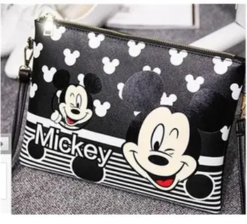 Disney Lady Nové Kabelky Kabelky Mickey Minnie Obálky Karikatúra Tlače Ramenný Messenger Taška
