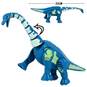 Jurský Svete Brachiosaurus Dinosaurov Model Obrázok Bloky Stavebné Tehly Hračky Pre Deti,