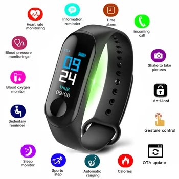 Smart Hodinky 2020 Nepremokavé Amazfit Fitness Tracker Bluetooth Band Náramok Správu Pripomienka Smartwatch pre Človeka Všetko Kompatibilné