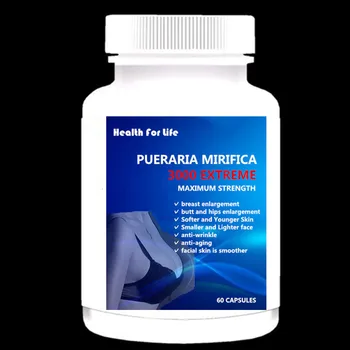 Pueraria Mirifica 500 mg Extraktu 100ks/fľaša - zväčšenie Pŕs - Väčší Bum Zadok Rozšírenie