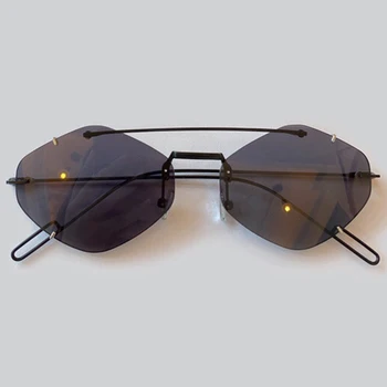Módne slnečné Okuliare bez obrúčok Ženy Značky Dizajnér Vintage Retro Slnečné okuliare Ženské Odtiene UV400