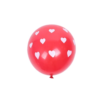 192Pcs Balón Garland Arch Súpravy Červené Latexové Balóny Vytlačené Biele Srdce Červené, Ružové a Biele Balóny Valentína, Svadbu, Výzdoba
