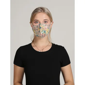 BL Bavlna umývateľný maska Opakovane maska Módy Tlače pleťové Masky s 2 Filter Uhlíkom Vetru Muži Ženy Móda