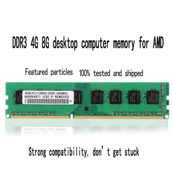 Rasalas Ploche Pamäť 4G 8G Oперативная Nамять DDR3 1066 1333 1600MHz pre AMD Kompatibilné základnej Doske Počítača RAM