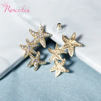Nové Módne Roztomilý Star Náušnice Kvalitné Krištáľové Náušnice Prívesky Pre Ženy, Dievčatá Kórea Šperky RE3972