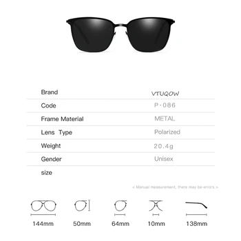 Klasický Štvorec Polarizované Slnečné Okuliare Mužov Značky Dizajnér 2021 Nové Retro Slnečné Okuliare Pre Mužov Vonkajšie Jazdy Okuliare Pre Nočné Videnie