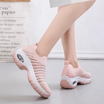 Damyuan Tenisky Žien Nové Letné Shoes41 Ženy Non Slip Platformové Tenisky Oka Ponožky pre Ženy Široký Mokasíny Chôdza Shoes42